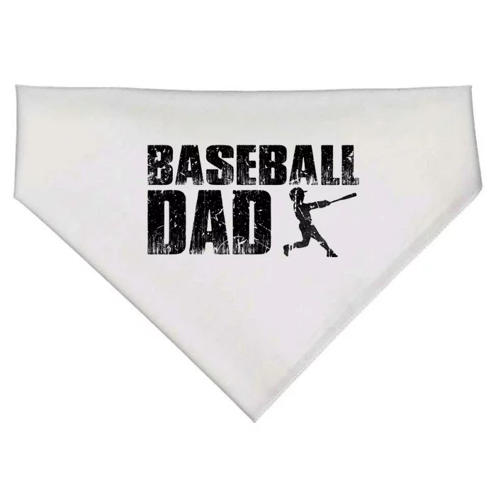 Baseball Dad Funny Baseball Vintage Gift USA-Made Doggie Bandana