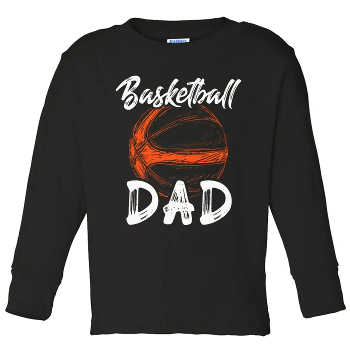 Basketball Dad For Men Family Matching Basketball Ballers Toddler Long Sleeve Shirt