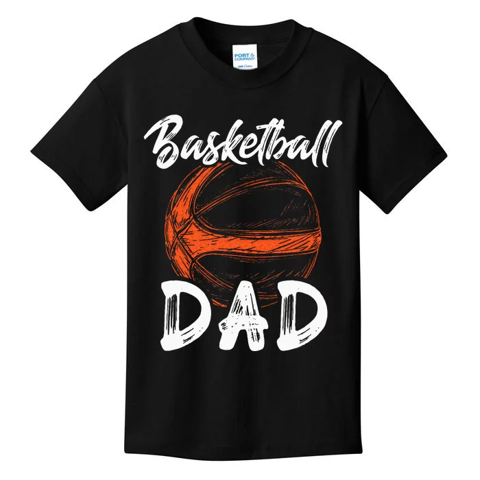 Basketball Dad For Men Family Matching Basketball Ballers Kids T-Shirt