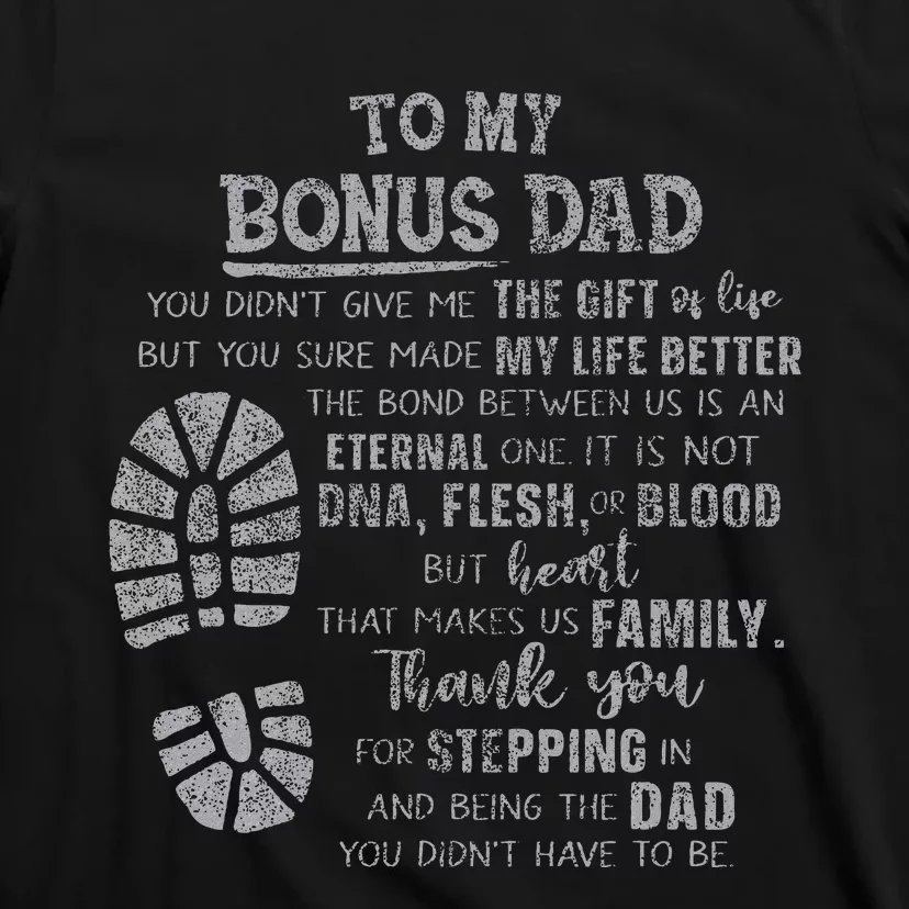 Bonus Dad FatherS Day From Daughter Son T-Shirt