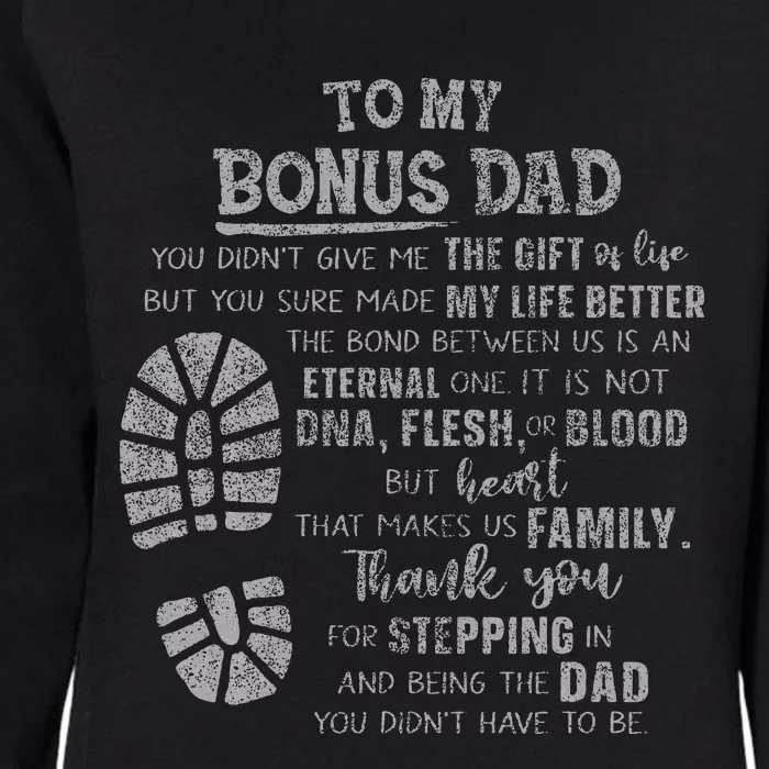 Bonus Dad FatherS Day From Daughter Son Womens California Wash Sweatshirt