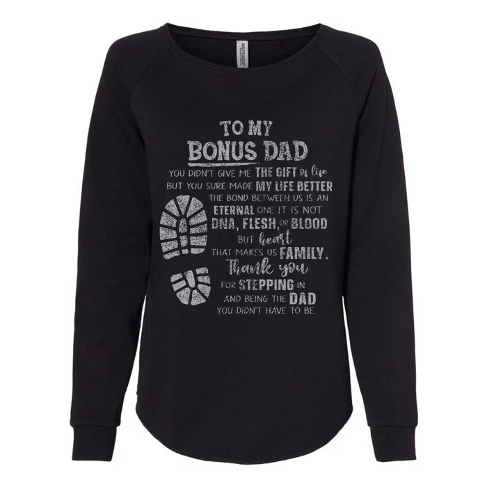 Bonus Dad FatherS Day From Daughter Son Womens California Wash Sweatshirt