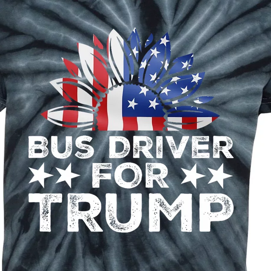 Bus Drivers For Trump Kids Tie-Dye T-Shirt