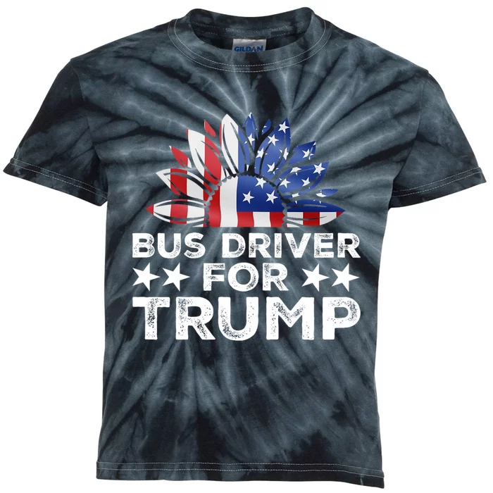 Bus Drivers For Trump Kids Tie-Dye T-Shirt