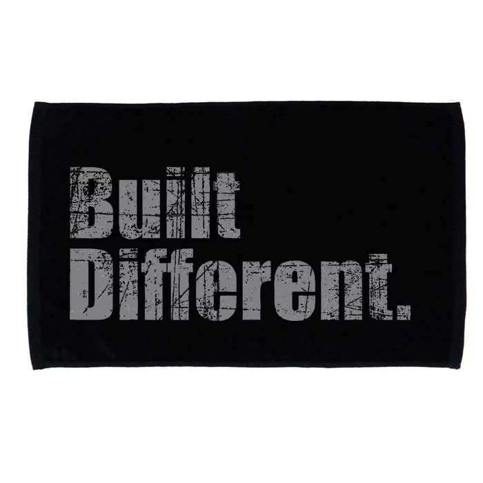 Built Different Funny Vintage Microfiber Hand Towel