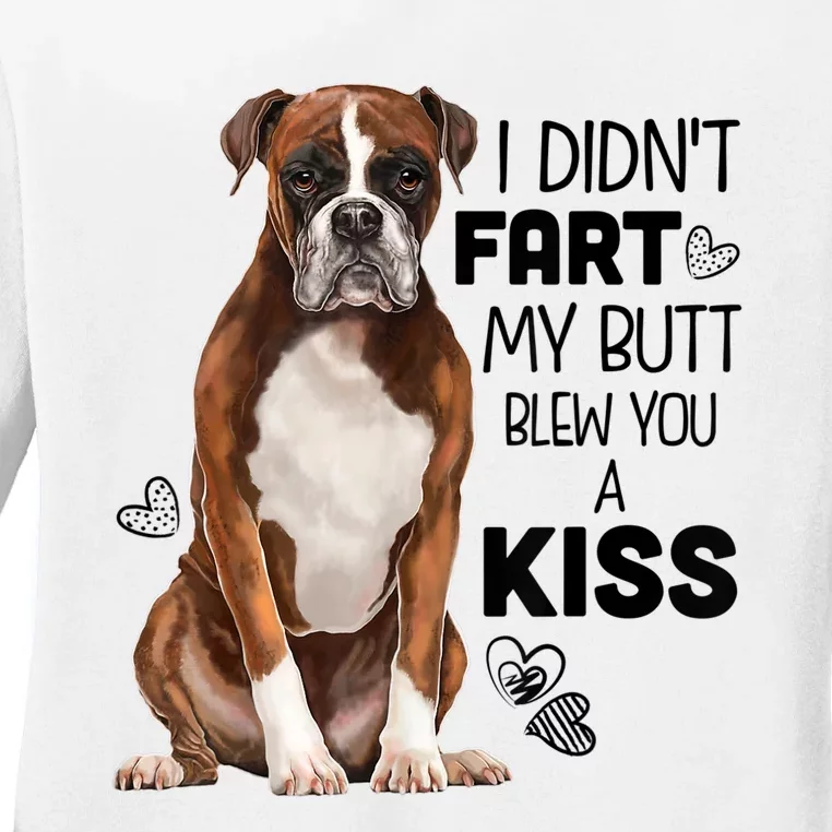 Boxer Dog Funny Tshirt For Dog Mom, Dog Dad, Dog Lover Gift Ladies Long Sleeve Shirt