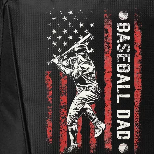 Baseball Dad Flag Gifts Dad Baseball City Backpack