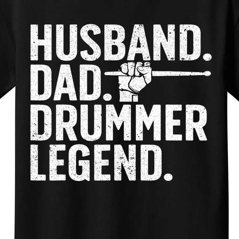 Best Drummer For Men Dad Husband Drumming Sticks Set Novelty Kids T-Shirt