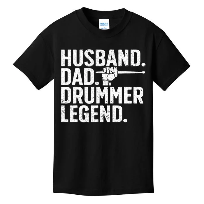 Best Drummer For Men Dad Husband Drumming Sticks Set Novelty Kids T-Shirt