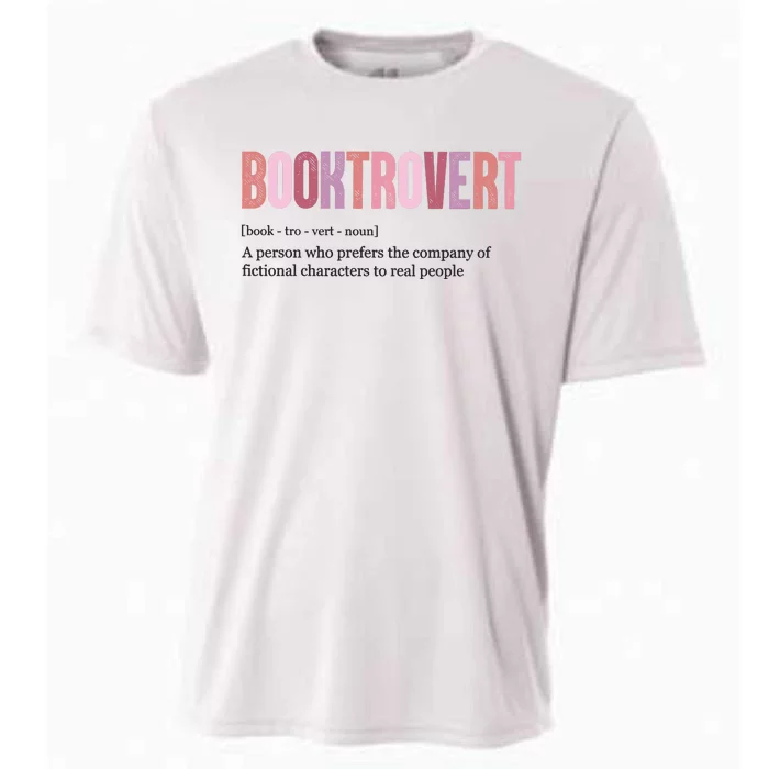 Booktrovert Definition Funny Book Lover Cooling Performance Crew T-Shirt