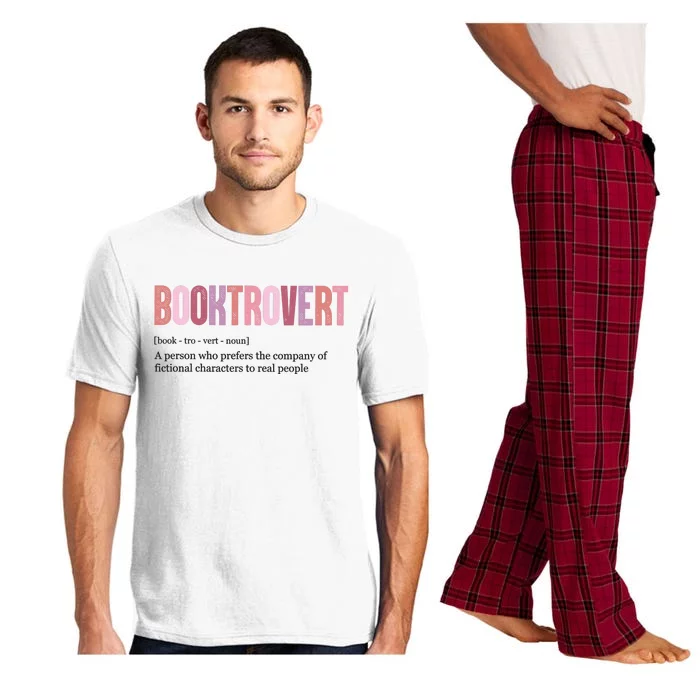 Booktrovert Definition Funny Book Lover Pajama Set