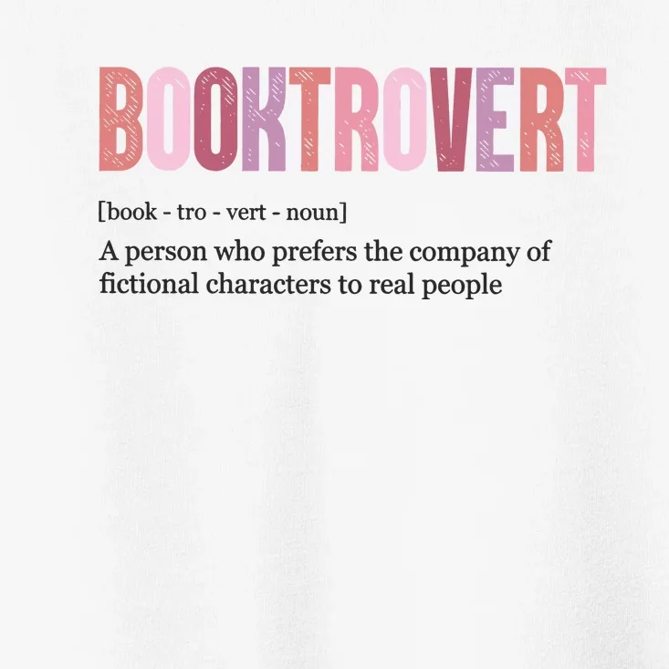 Booktrovert Definition Funny Book Lover Toddler T-Shirt