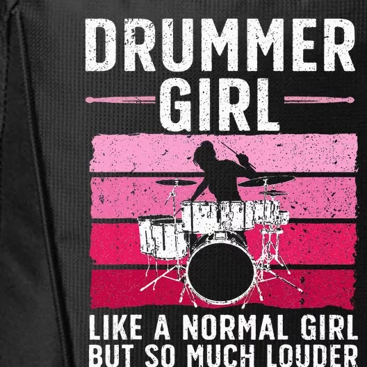 Best Drums For Drummer Music Band City Backpack