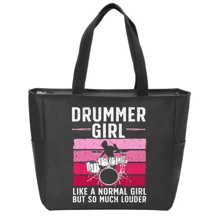 Best Drums For Drummer Music Band Zip Tote Bag