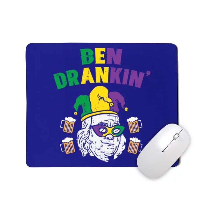 Ben Drankin Franklin Us President Funny Mardi Gras Ing Great Gift Mousepad