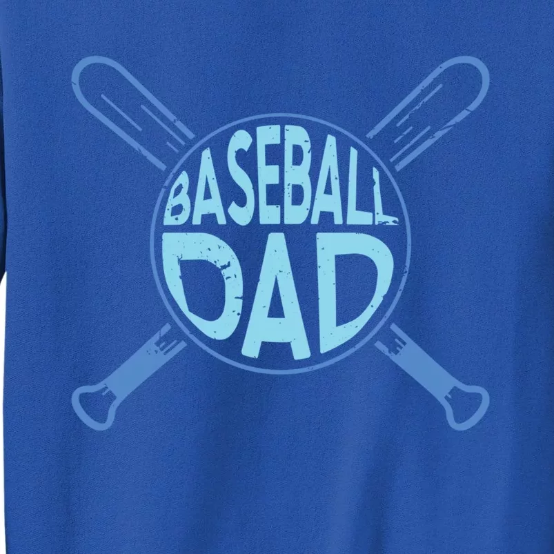 Baseball Dad Father Baseballer Daddy Papa Father's Day Gift Tall Sweatshirt