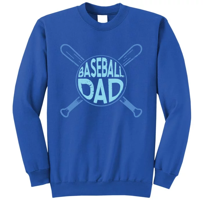 Baseball Dad Father Baseballer Daddy Papa Father's Day Gift Tall Sweatshirt