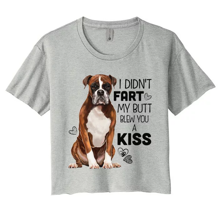 Boxer Dog Funny For Dog Mom, Dog Dad, Dog Lover Gift Women's Crop Top Tee