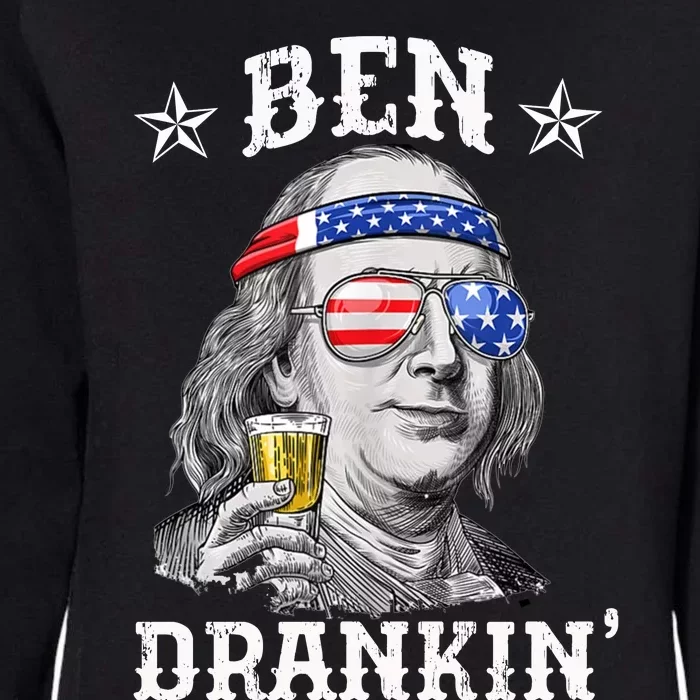 Ben Drankin Funny 4th Of July Womens California Wash Sweatshirt