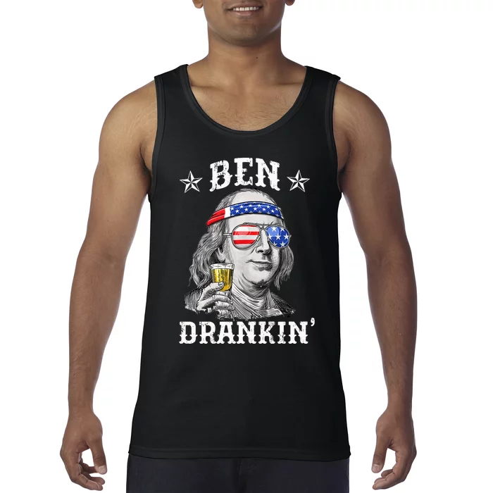 Ben Drankin Funny 4th Of July Tank Top