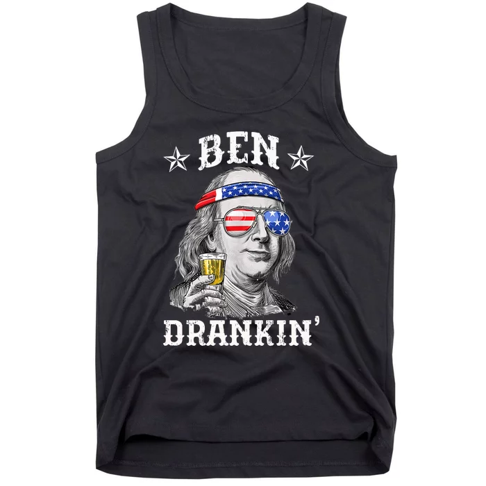 Ben Drankin Funny 4th Of July Tank Top