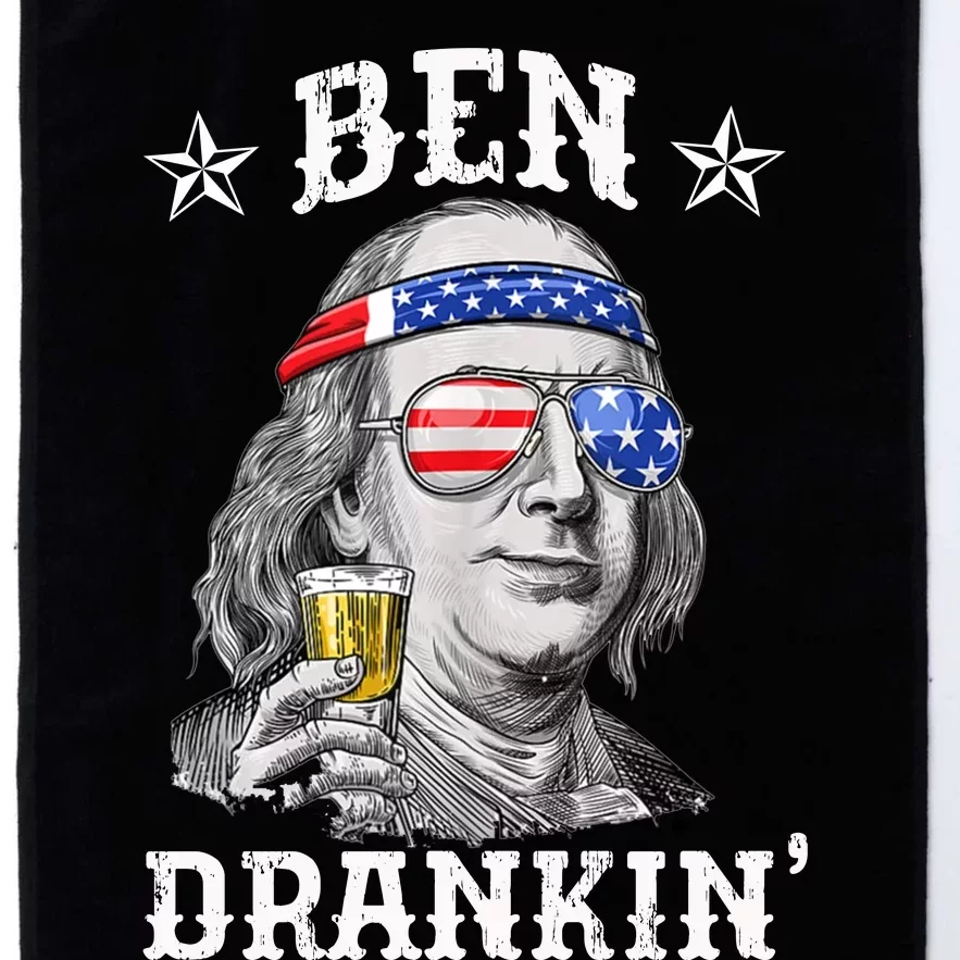 Ben Drankin Funny 4th Of July Platinum Collection Golf Towel