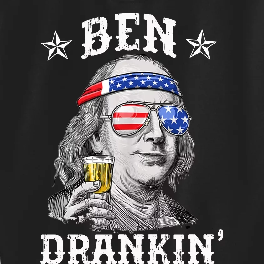 Ben Drankin Funny 4th Of July Kids Sweatshirt