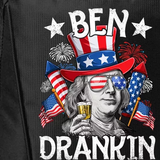 Ben Drankin Funny 4th Of July Shirts Fireworks Patriotic City Backpack