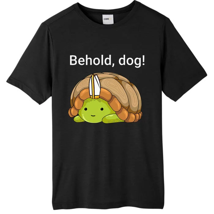 Behold Dog Funny Turtle Wearing A Priest Hat ChromaSoft Performance T-Shirt