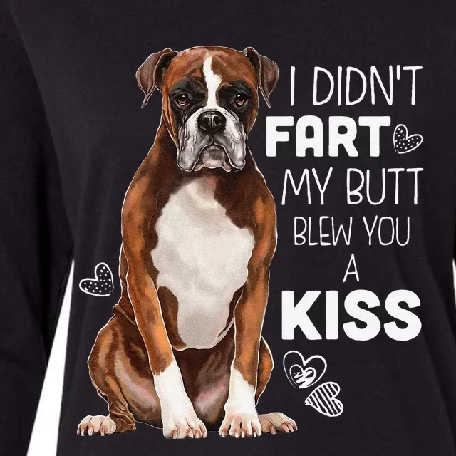 Boxer Dog, Funny Boxer Dog Gifts Womens Cotton Relaxed Long Sleeve T-Shirt