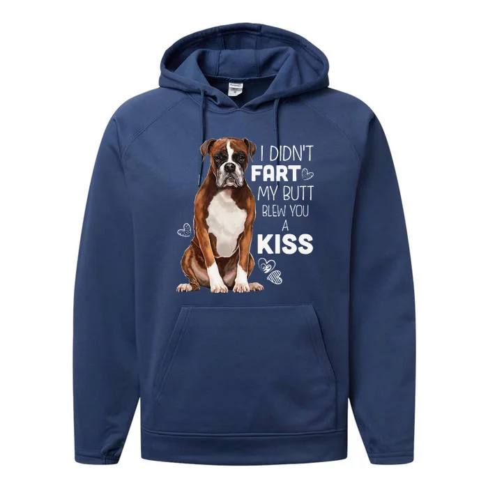 Boxer Dog, Funny Boxer Dog Gifts Performance Fleece Hoodie