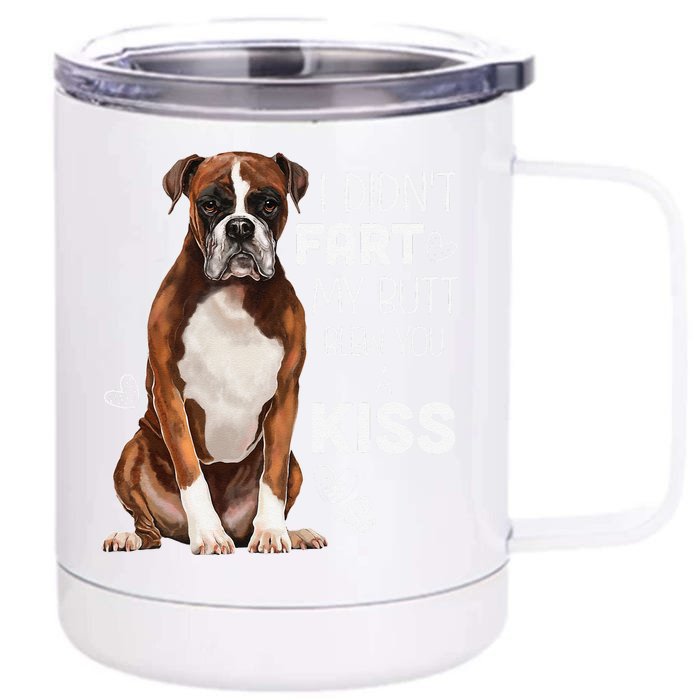 Boxer Dog, Funny Boxer Dog Gifts Front & Back 12oz Stainless Steel Tumbler Cup