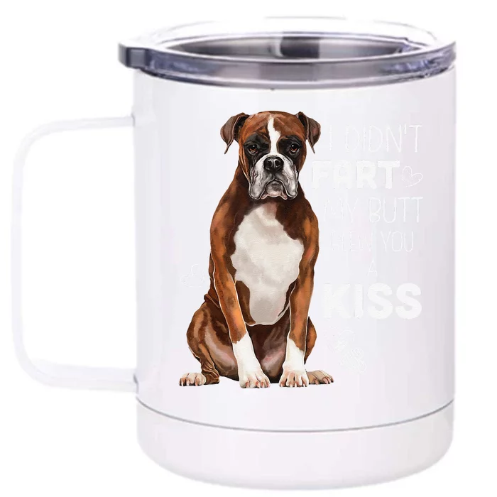 Boxer Dog, Funny Boxer Dog Gifts Front & Back 12oz Stainless Steel Tumbler Cup