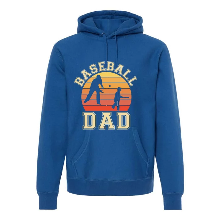 Baseball Dad Father Son Proud Daddy Papa Grandpa Sports Gift Premium Hoodie