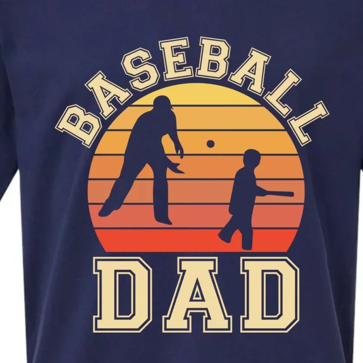 Baseball Dad Father Son Proud Daddy Papa Grandpa Sports Gift Sueded Cloud Jersey T-Shirt