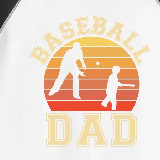 Baseball Dad Father Son Proud Daddy Papa Grandpa Sports Gift Toddler Fine Jersey T-Shirt