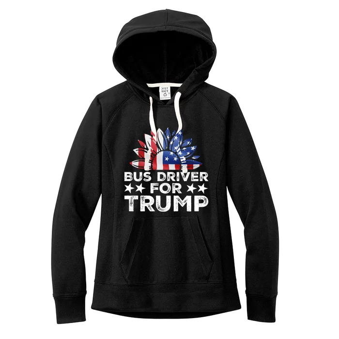 Bus Drivers For Trump Women's Fleece Hoodie