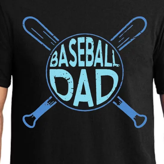 Baseball Dad Father Baseballer Daddy Papa Fathers Day Pajama Set