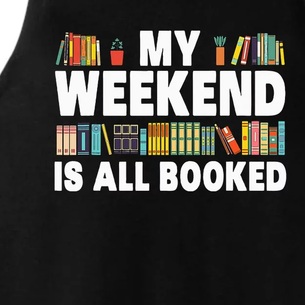 Book Design For Women Book Lover Library Reader Ladies Tri-Blend Wicking Tank