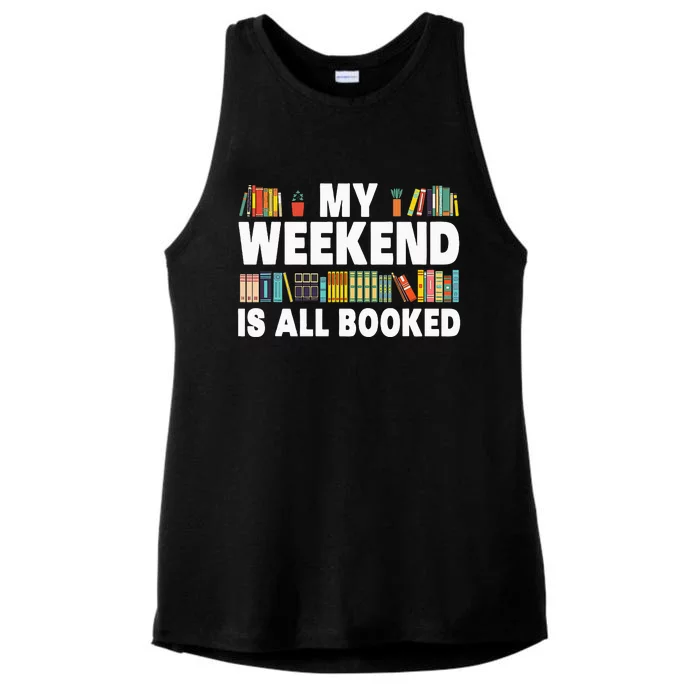 Book Design For Women Book Lover Library Reader Ladies Tri-Blend Wicking Tank