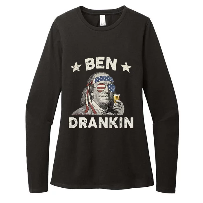 Ben Drankin Funny 4th Of July Womens CVC Long Sleeve Shirt