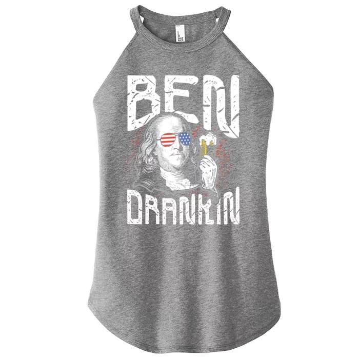 Ben Drankin Funny 4th Of July President Graphic Gift Women’s Perfect Tri Rocker Tank