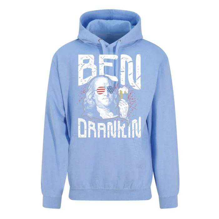 Ben Drankin Funny 4th Of July President Graphic Gift Unisex Surf Hoodie