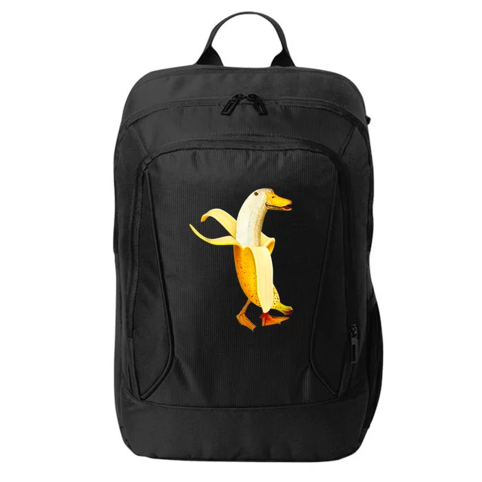 Banana Duck. Funny Anthropomorphic Fruit Animals City Backpack