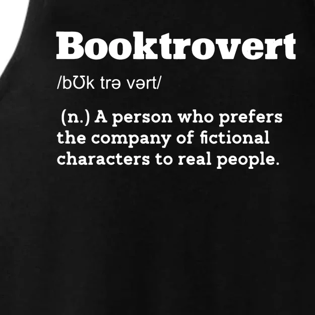 BookTrovert Definition Funny Reading Book Lover Ladies Tri-Blend Wicking Tank