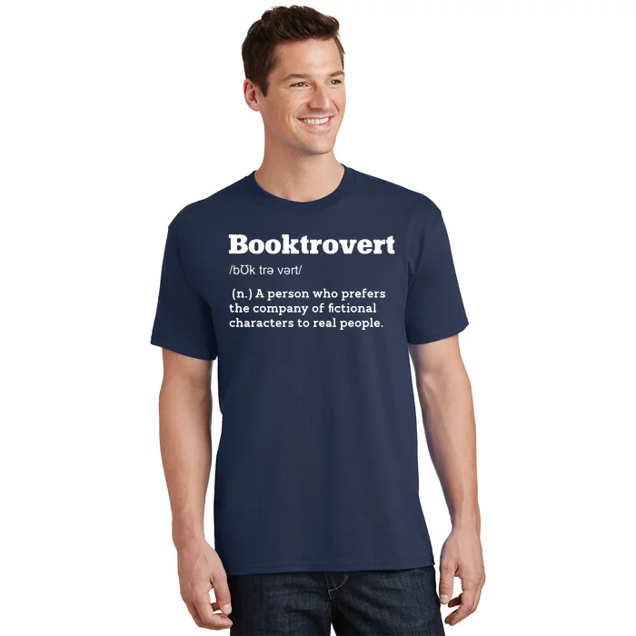 BookTrovert Definition Funny Reading Book Lover T-Shirt