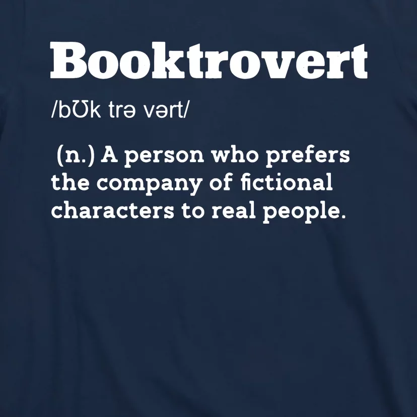 BookTrovert Definition Funny Reading Book Lover T-Shirt