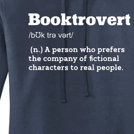 BookTrovert Definition Funny Reading Book Lover Women's Pullover Hoodie