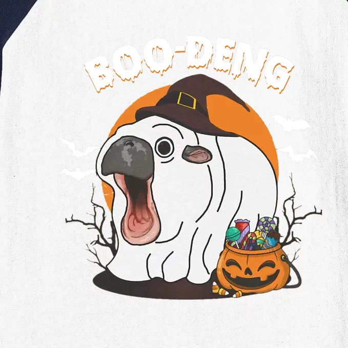 Boo Deng Funny Moo Deng Hallowee Baseball Sleeve Shirt