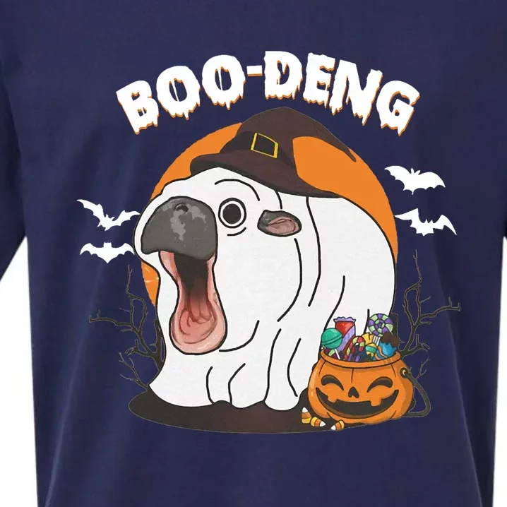 Boo Deng Funny Moo Deng Hallowee Sueded Cloud Jersey T-Shirt